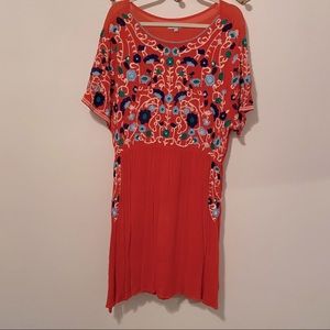 Plus Size Embroidered Dress
